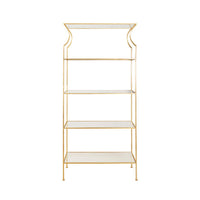 Mona Flared Gold Leaf Etagere