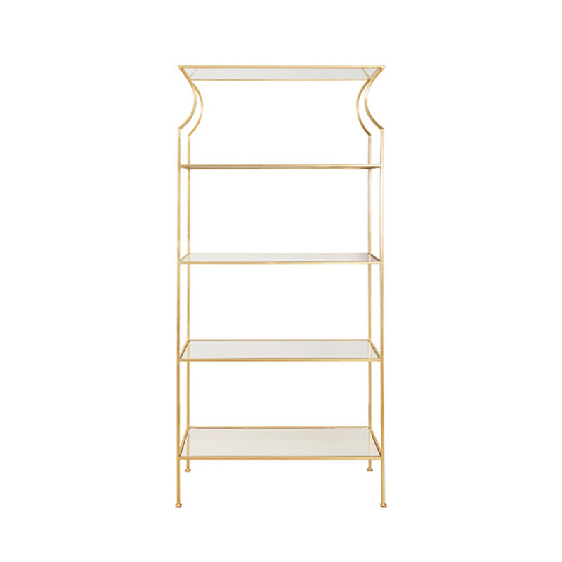 Mona Flared Gold Leaf Etagere
