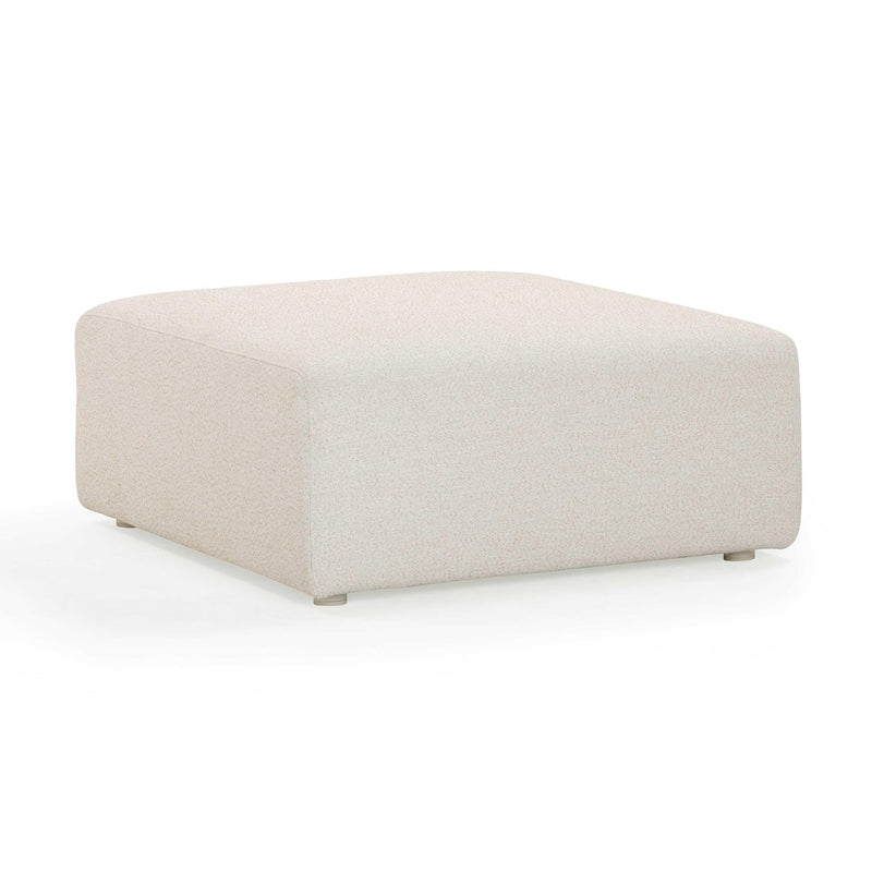 Karsyn Cream Performance Fabric Outdoor Ottoman