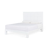 Patricia Vanilla Lacquered Grasscloth Bed