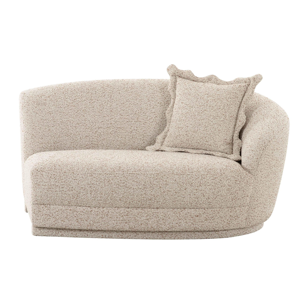 Marion 60: Two-Tone Textured Performance Boucle Loveseat - RAF