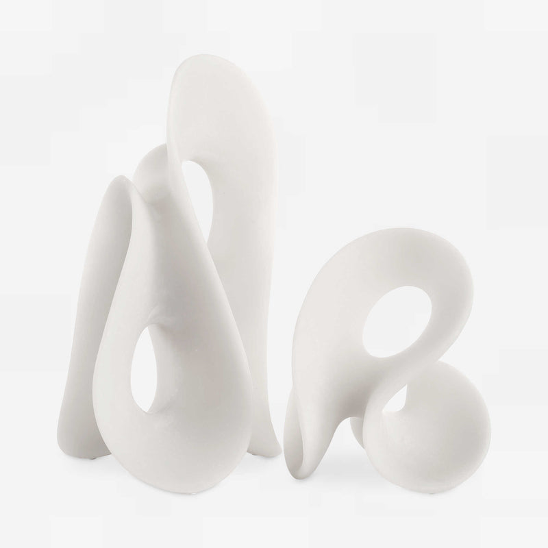 River Flowing Smooth Sculptures (Set of 2)