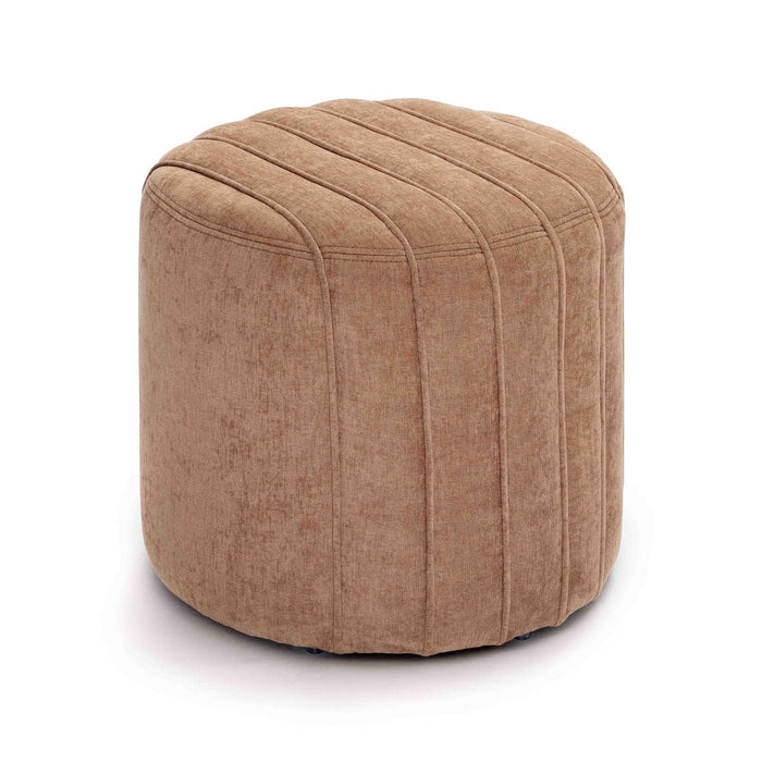 Addison Rust Chenille Ottoman