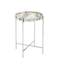 Livia Jade Marble Accent Table