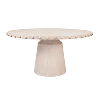 Reef 61" White Oak Round Dining Table