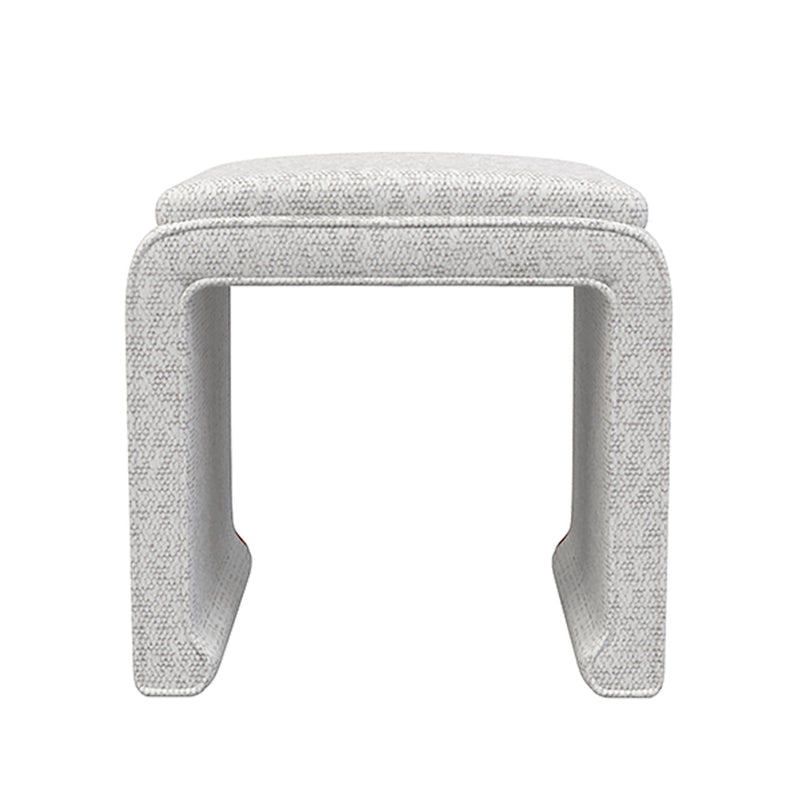 Malia Classic/Modern Two Tone Natural Custom Upholstered Ottoman