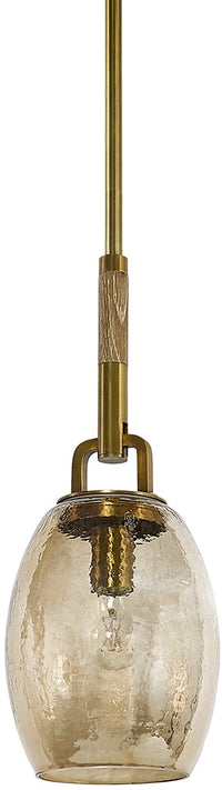 Octavia Amber & Gold Pendant