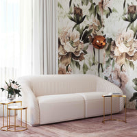 Gigi 90.6" Beige Performance Velvet Sofa