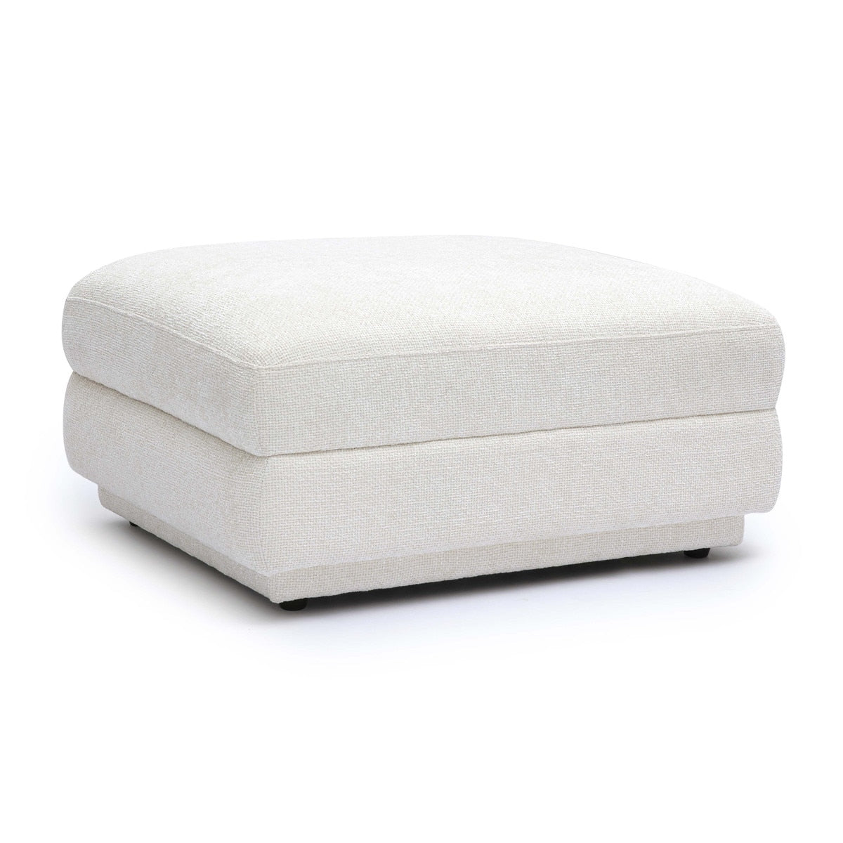 Arabella Cream Chenille Modular Ottoman