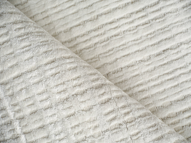 Rina Modern White Patterned Area Rug - Elegance Collection