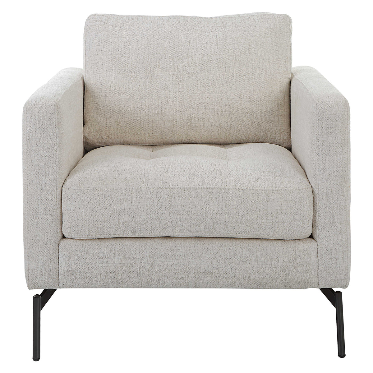 Allegra Ivory Chenille Accent Chair