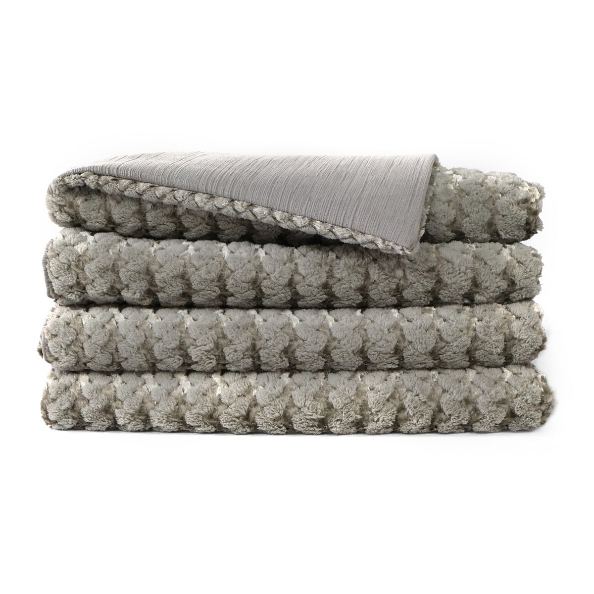 Ember Superior Quality Luxurious Grey Throw