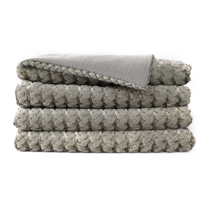 Ember Superior Quality Luxurious Grey Throw