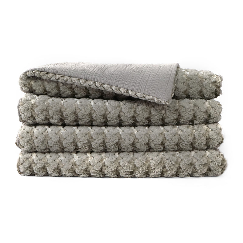 Ember Superior Quality Luxurious Grey Throw