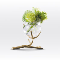 Twig Brass Vase Holder