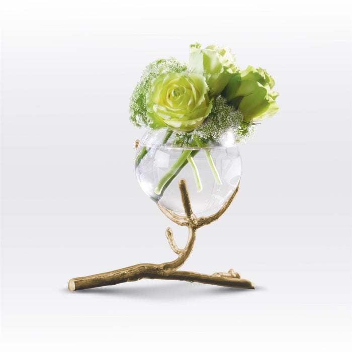 Twig Brass Vase Holder