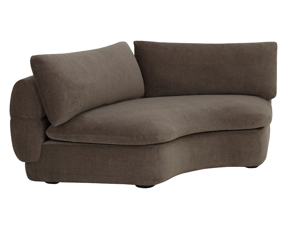 Oressa Brown Modular Corner Chair