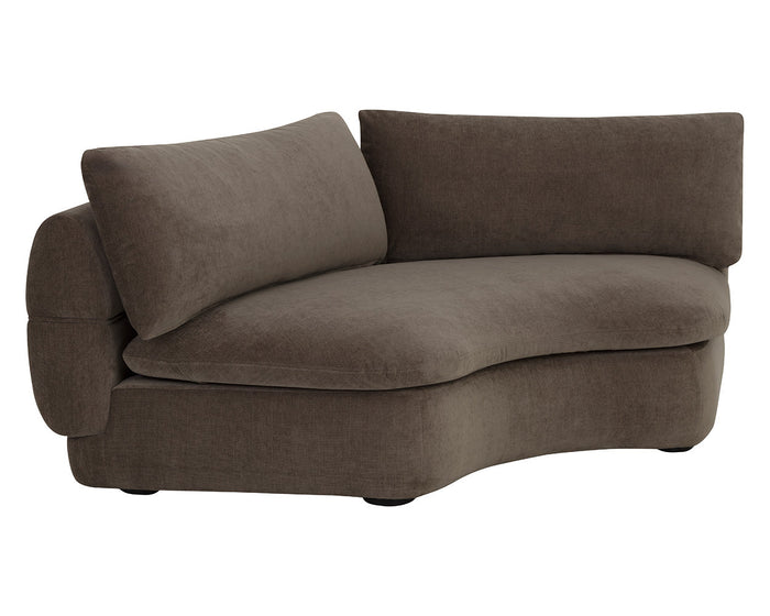 Oressa Brown Modular Corner Chair
