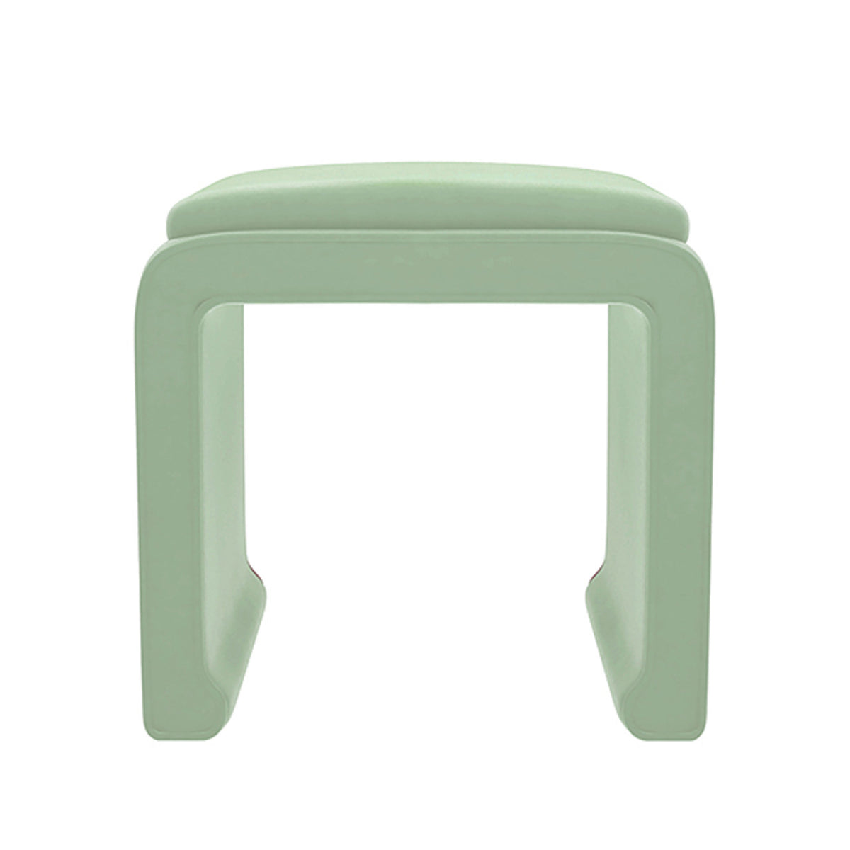 Malia Classic/Modern Sage Green Custom Upholstered Ottoman
