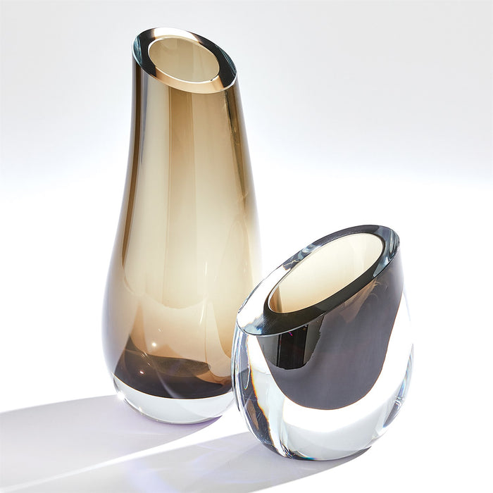 Slant Smoke Vase (2 Sizes Available)