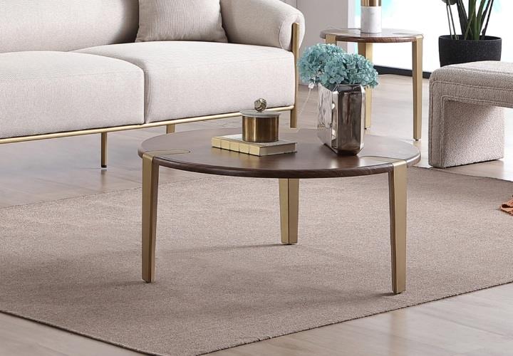 Polly Brown & Gold Coffee Table