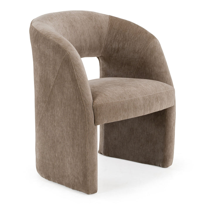 Verica Modern Tan Upholstered Dining Chair