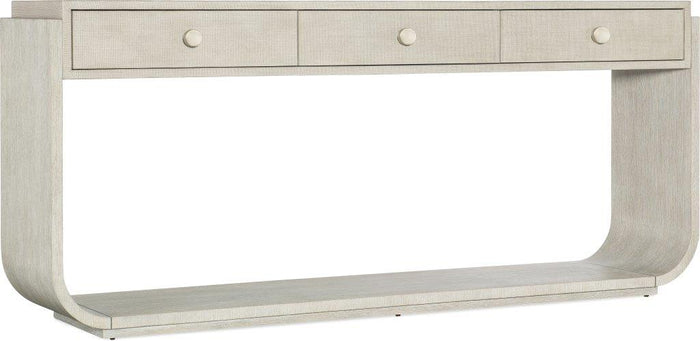 Reyeh Light Wood & Pewter Modern Console Table