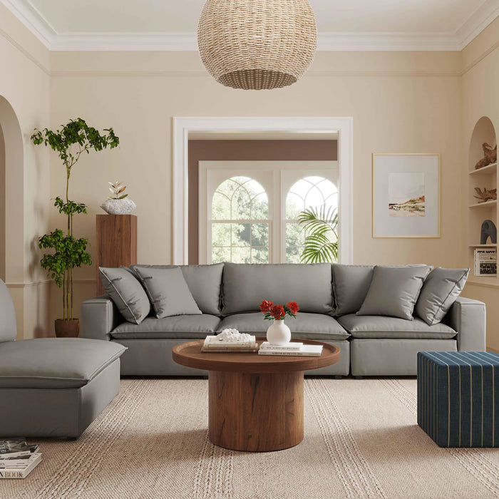 Cali Slate Performance Fabric Modular Armless Chair