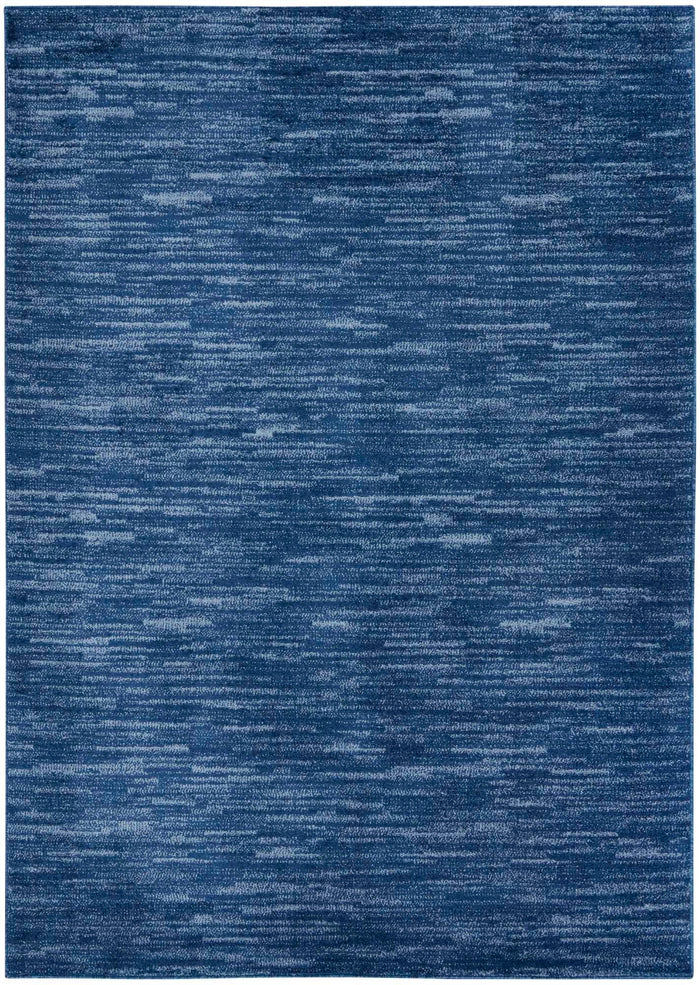 Ainslee Indoor/Outdoor Navy Blue Area Rug - Elegance Collection