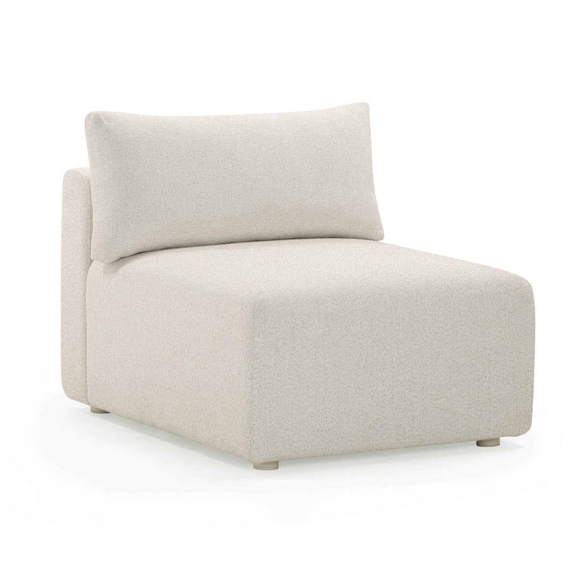 Karsyn Cream Performance Fabric Outdoor Modular Armless Chair