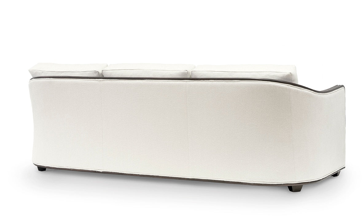 Saratoga 86" Performance White Weave Sofa