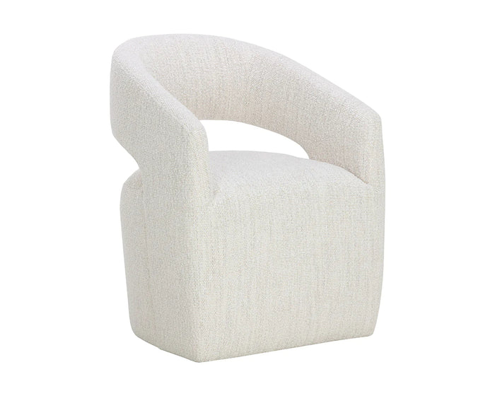 Lloret Pearl Wheeled Dining Armchair (Set of 6)