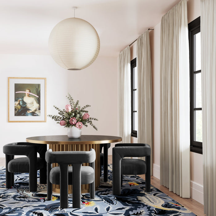 Sloane Black Performance Velvet Chair