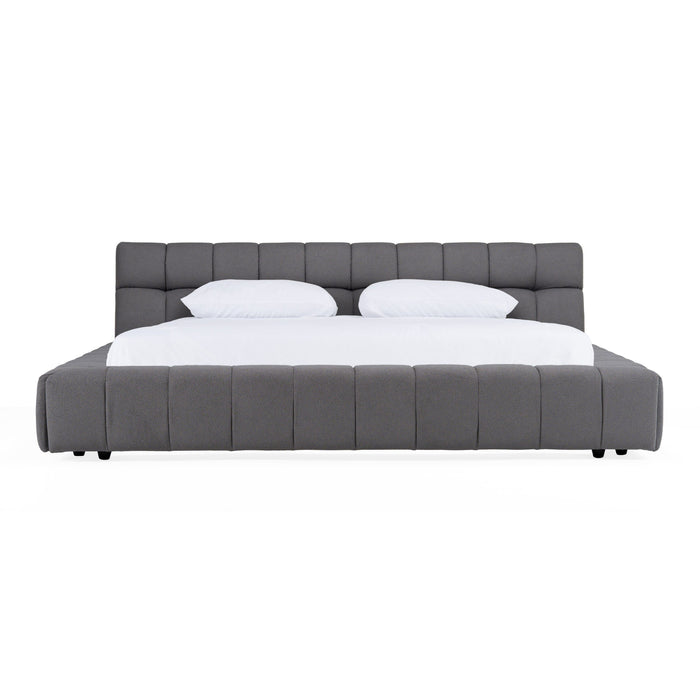 Diva Modern Tufted Grey Bed