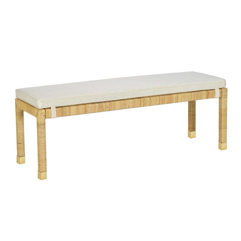 Eden Cream Linen Bench