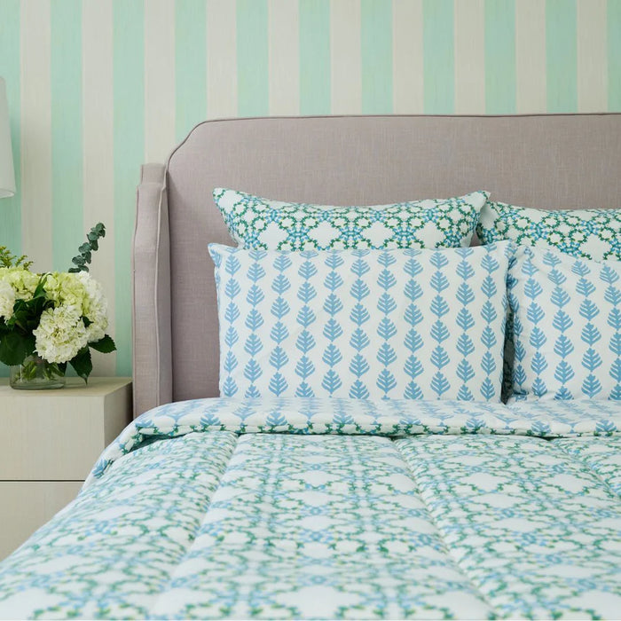 Lana Green/Blue Reversable Twin Comforter Set (3 Piece Set)