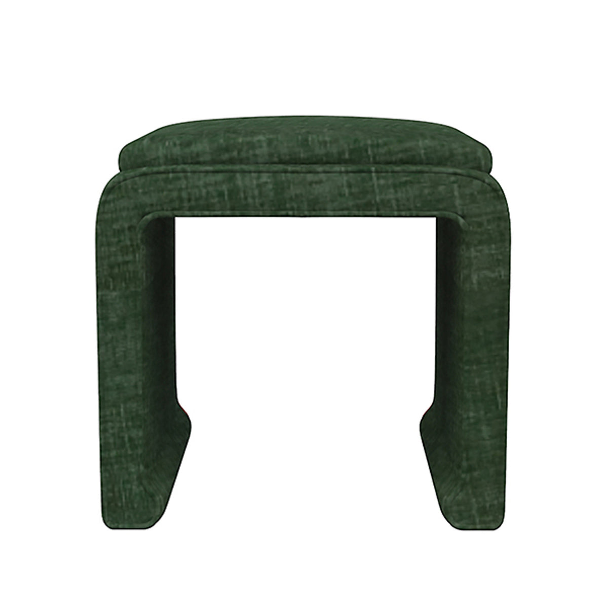 Malia Classic/Modern Green Custom Upholstered Ottoman