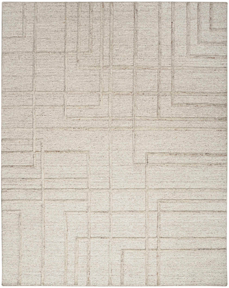 Alexandria Modern Abstract Silver Area Rug