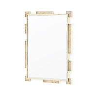 Richelle Rock Large Crystal & Polished Brass Mirror