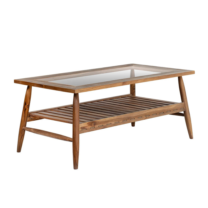 Amellia 43" Outdoor Teak Retangular Coffee Table