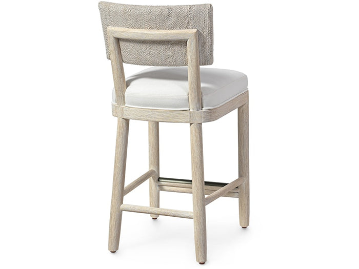 Seagrove 24" Whitewash Finish Custom Made Counter Stool - Luxury Living Collection
