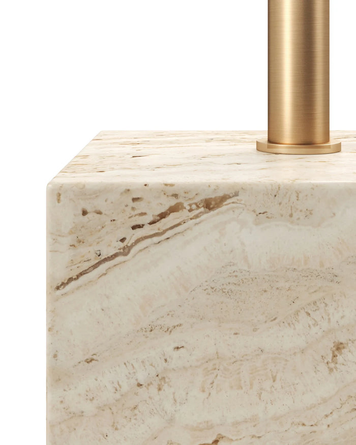 Melisande Travertine Martini Table