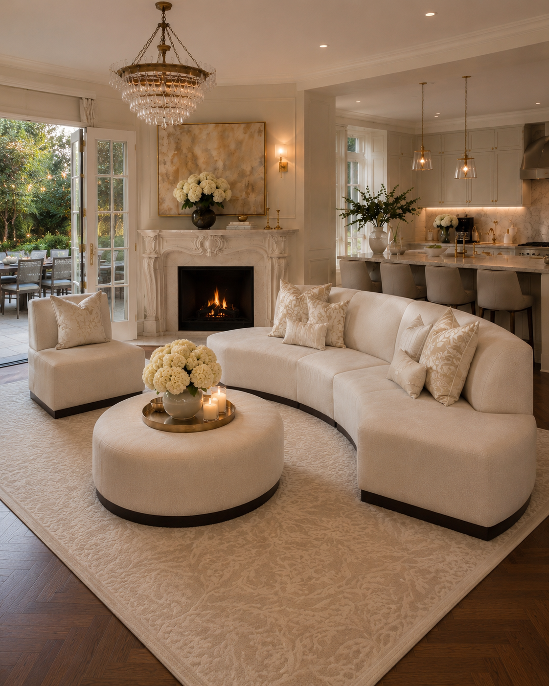 Islander 67" Vanilla Performance Bouclé Sofa (Right & Left Available)