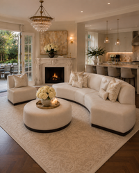 Islander 67" Vanilla Performance Bouclé Sofa (Right & Left Available)