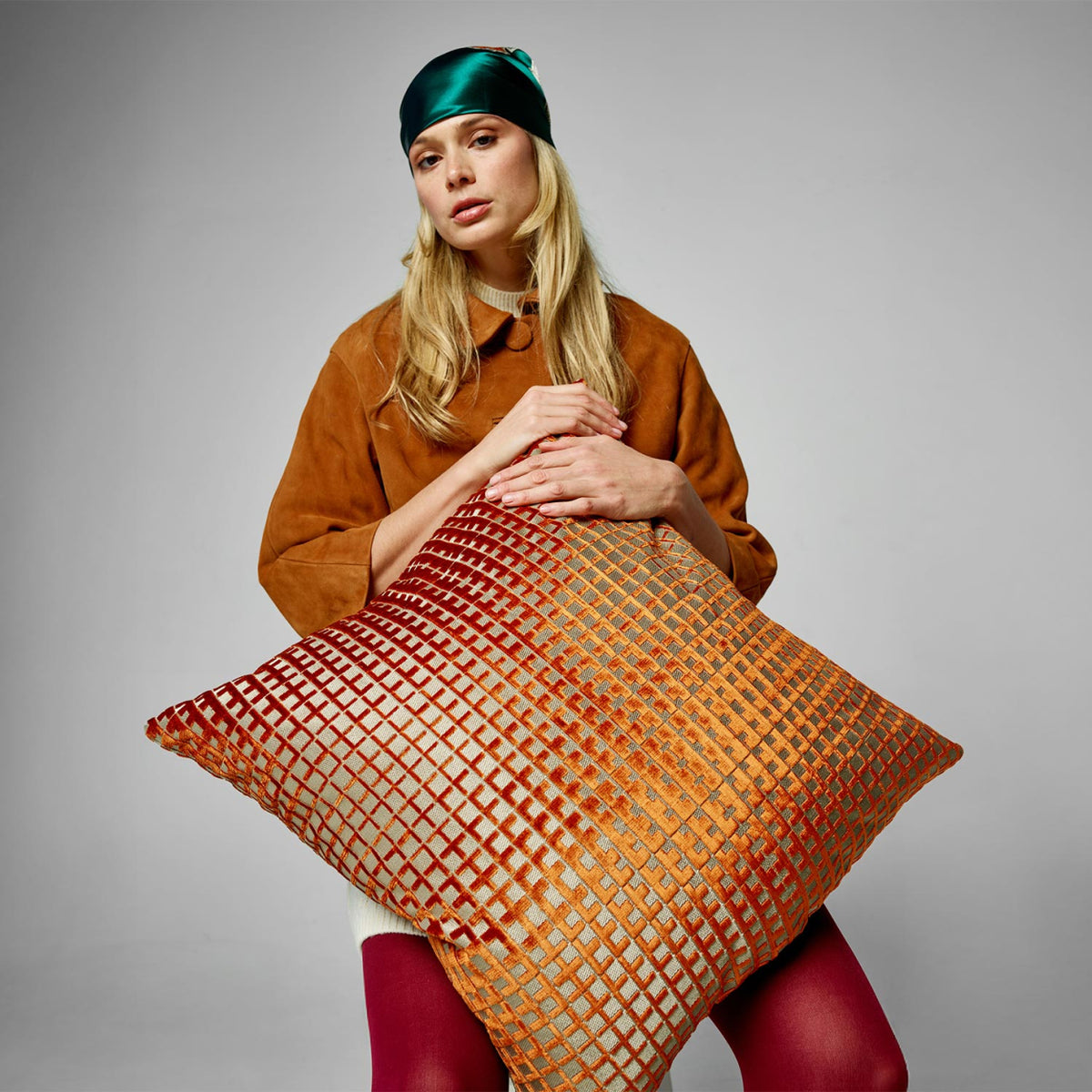 Maylah Superior Quality Luxurious Amber Pillow