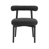 Mirage Black Boucle Side Dining Chair - Luxury Living Collection