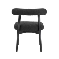 Mirage Black Boucle Side Dining Chair - Luxury Living Collection