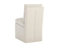 Glenrose Linen Wheeled Dining Chair
