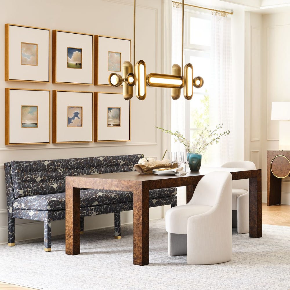 Reba Snow Linen Dining Chair