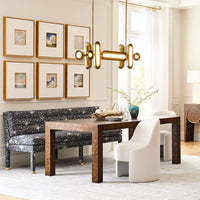 Reba Snow Linen Dining Chair